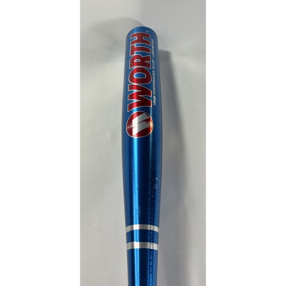 Worth Copperhead Blue Teeball Bat Model TB4 26 inch 16 oz 2 1/4" Diameter Bat - Picture 9 of 14